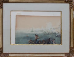 Acquerello del 1919 sul Canale di Venezia di Clara Motalba