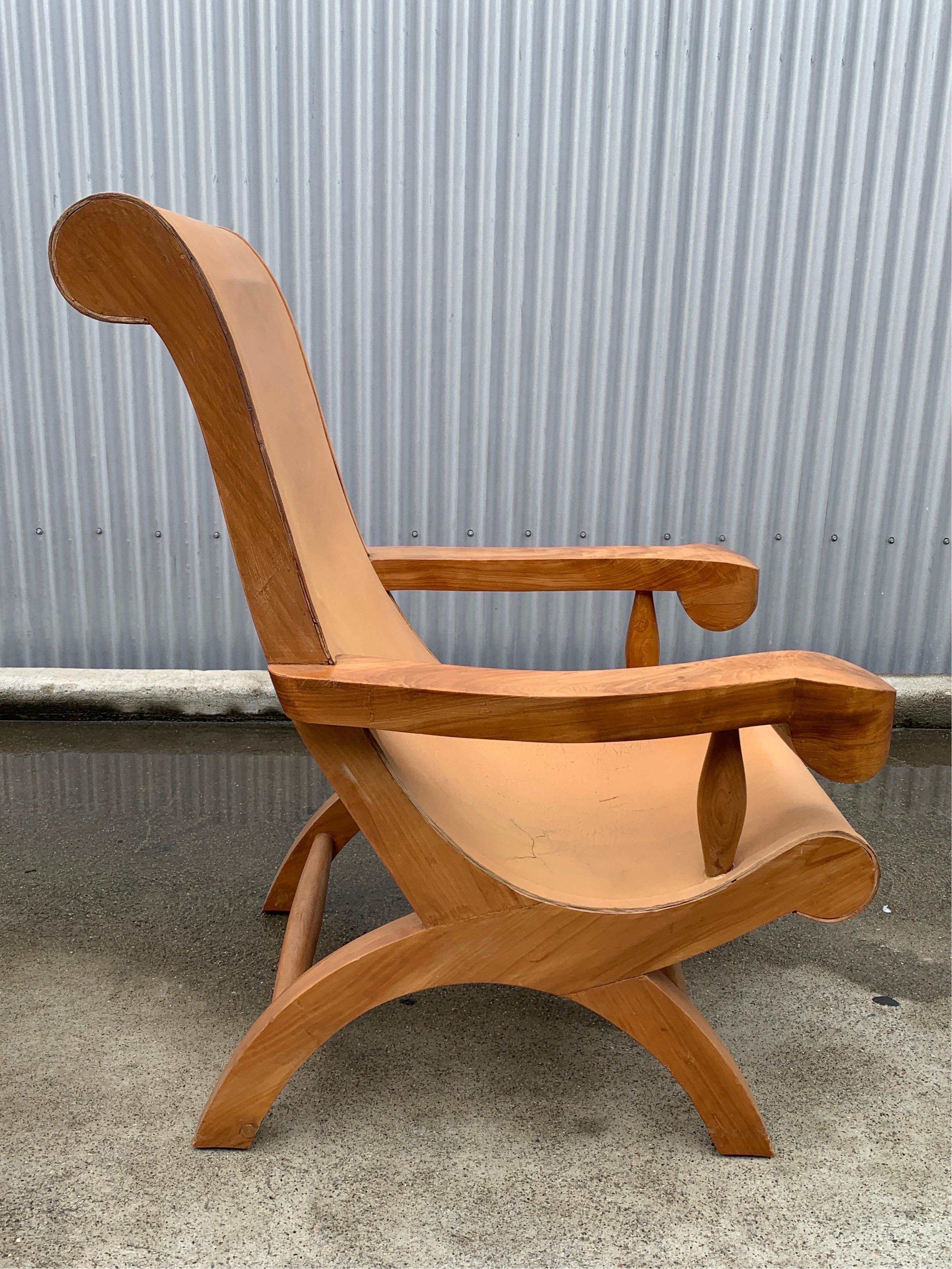 Organic Modern Clara Porset Lounge Chairs For Sale