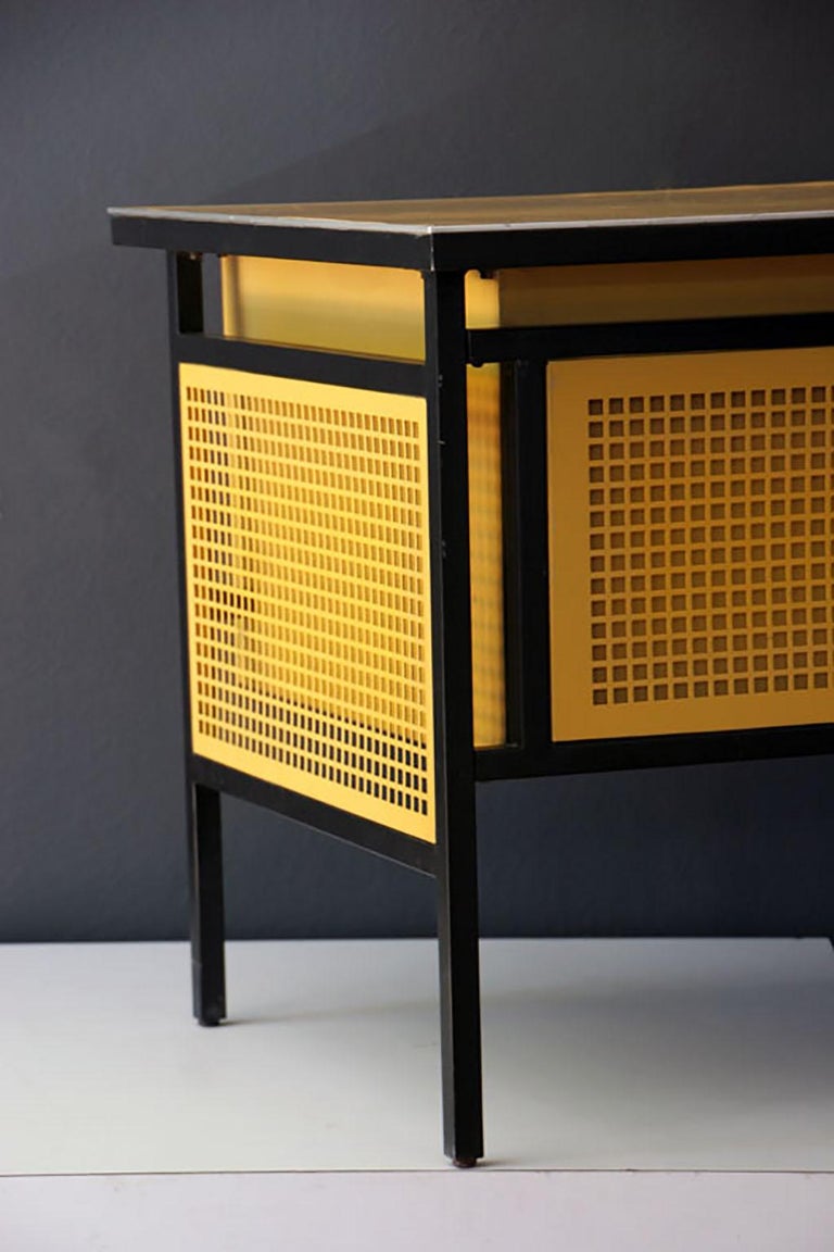 Clara Porset Steel Desk For Dm Nacional Company At 1stdibs
