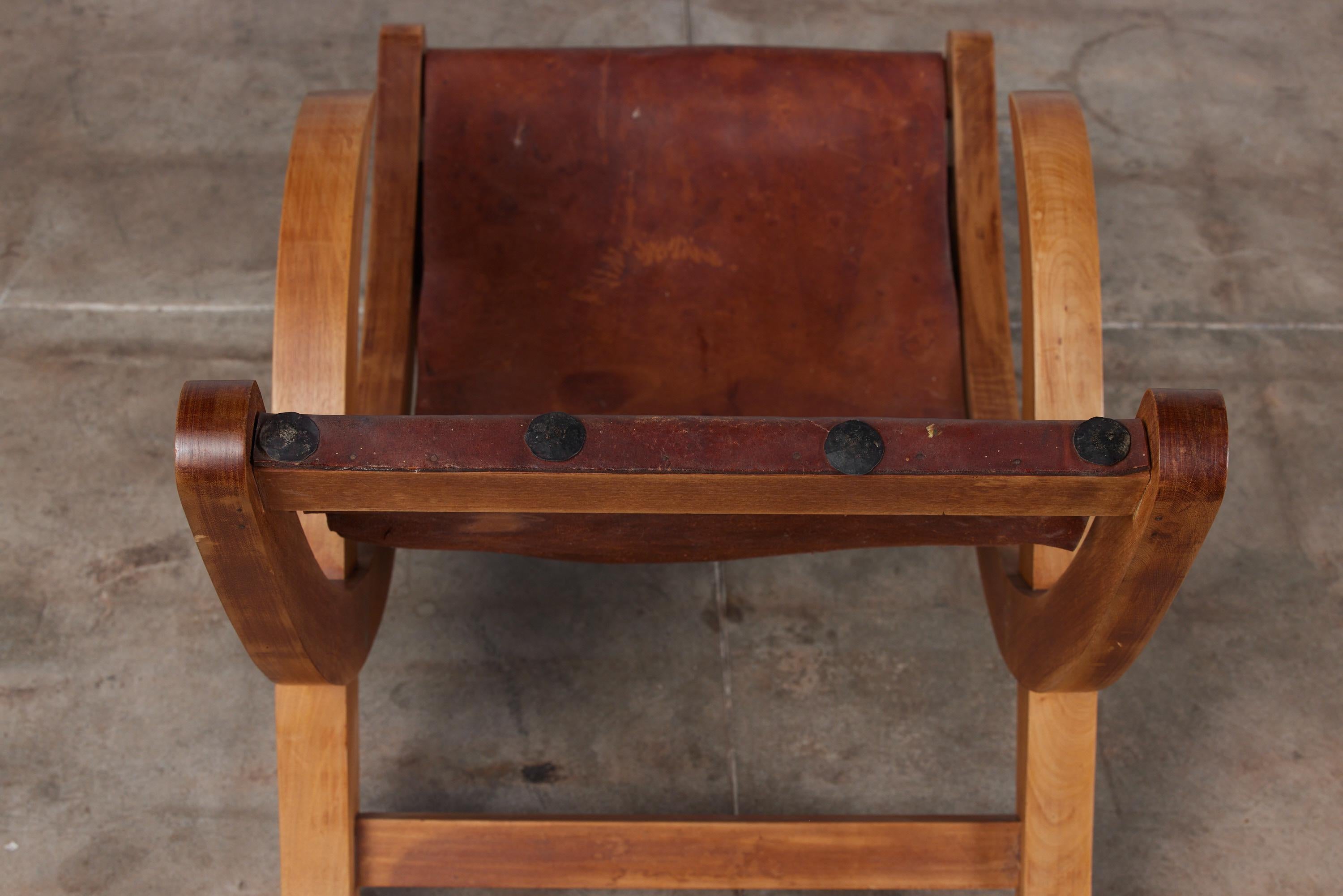 Late 20th Century Clara Porset Style Butaque Chair