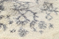 Clara Salander, listed Swedish artist. "Vikingstad", rya carpet, 1960/70s.