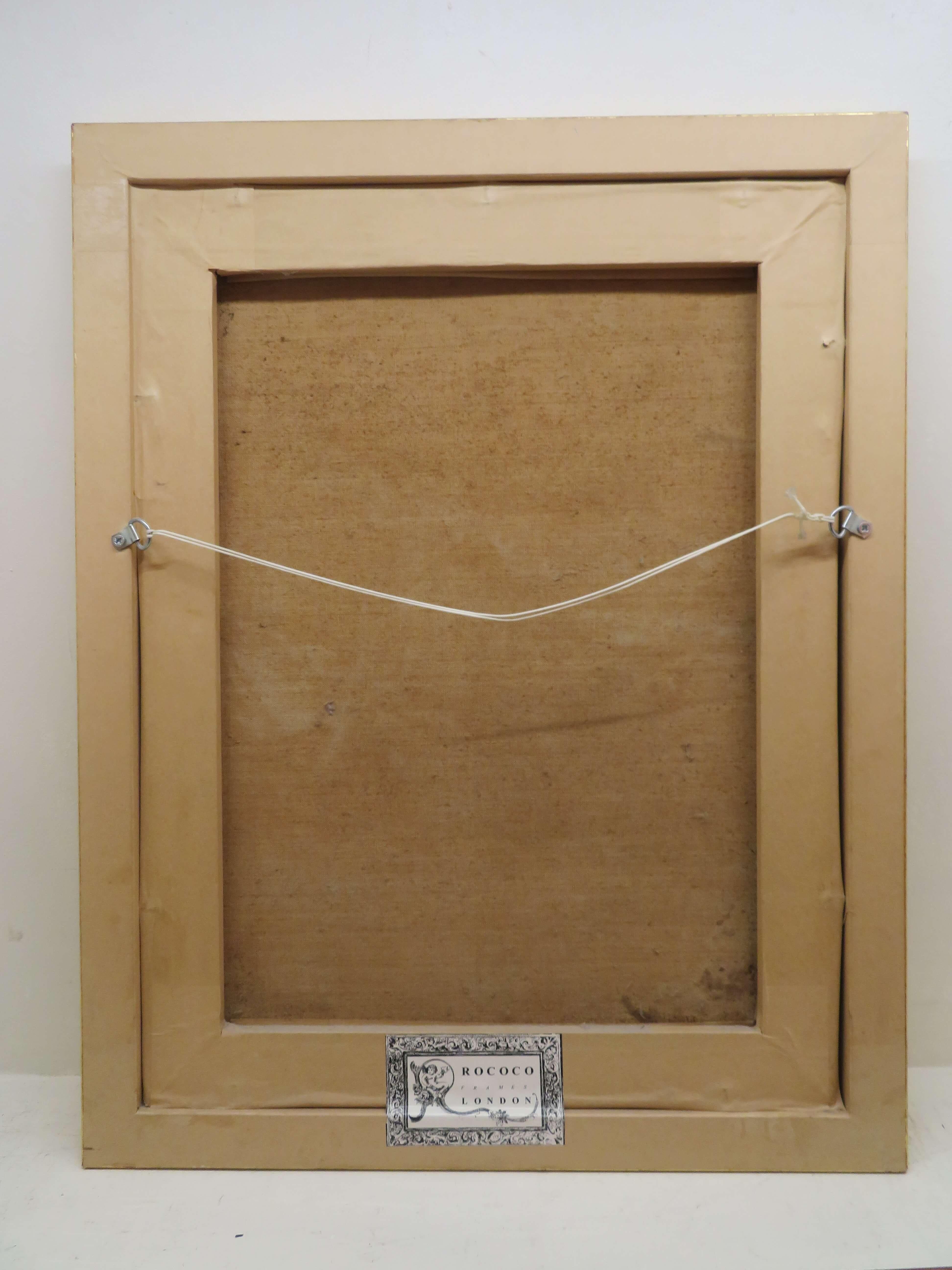 Peinture à l'huile impressionniste SCÈNE DE PORT DU NORD DE LA FRANCE par Clare Atwood NEAC en vente 1