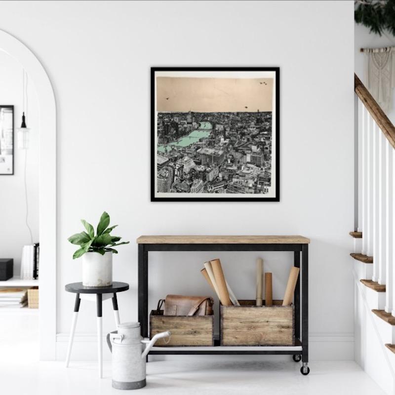 Champage City, Clare Halifax, Arte illustrativa, Arte a prezzi accessibili in vendita 1