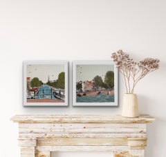 Canal Ring, Amsterdam and Cycle City, Amsterdam Diptych