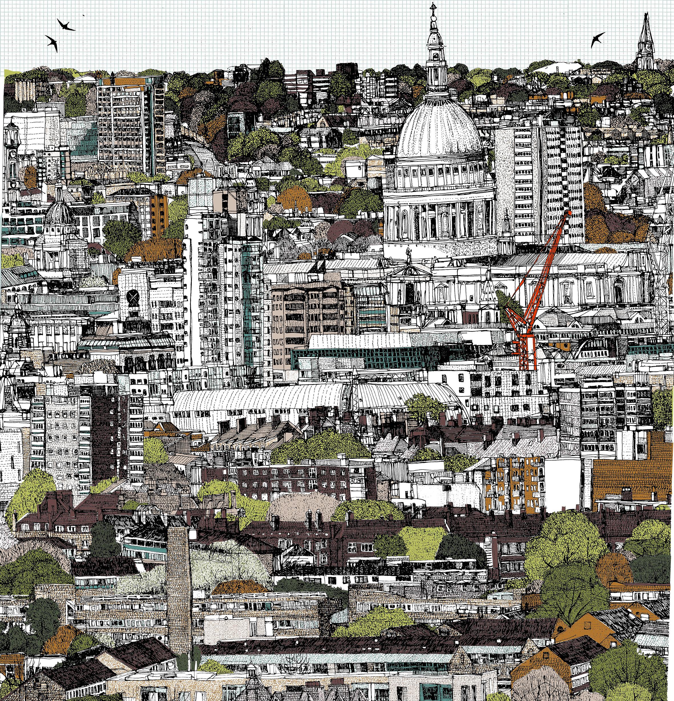 Clare Halifax
Changing Seasons at St Pauls
Limited Edition 10 Colour Screen Print
Edition of 100
Sheet Size: H 38cm x W 37cm x 0.1cm
Sold Unframed
Hand printed by the artist onto somerset satin paper 300gms with deckle edge.
Please Note that in situ