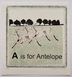 Clare Halifax, A is for Antelope (small), Affordable Art, Art Online