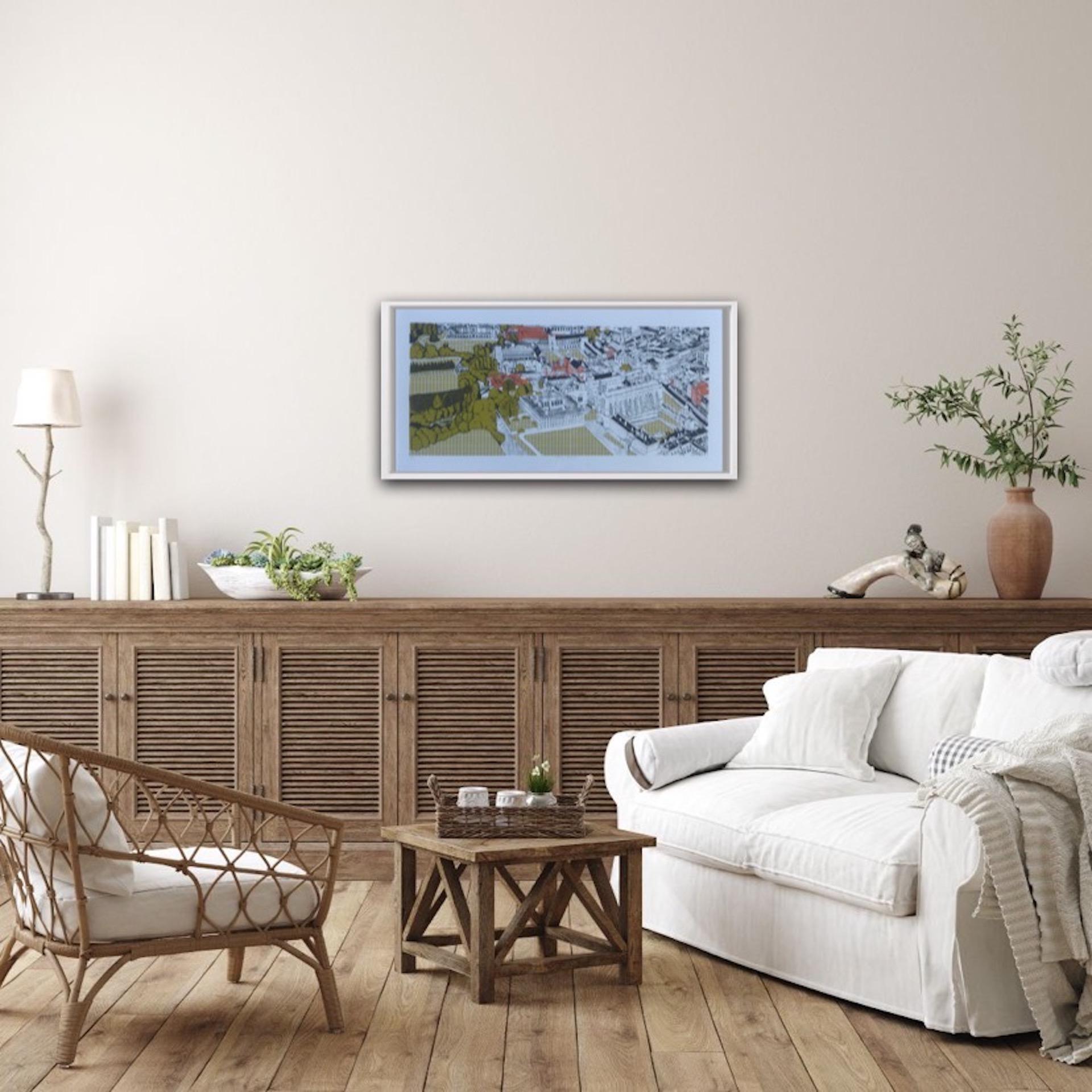 Clare Halifax, Vista aérea de Cambridge, Impresión de edición limitada, City Scape Art en venta 5
