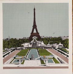 Clare Halifax, Bonjour Paris, sérigraphie en édition limitée