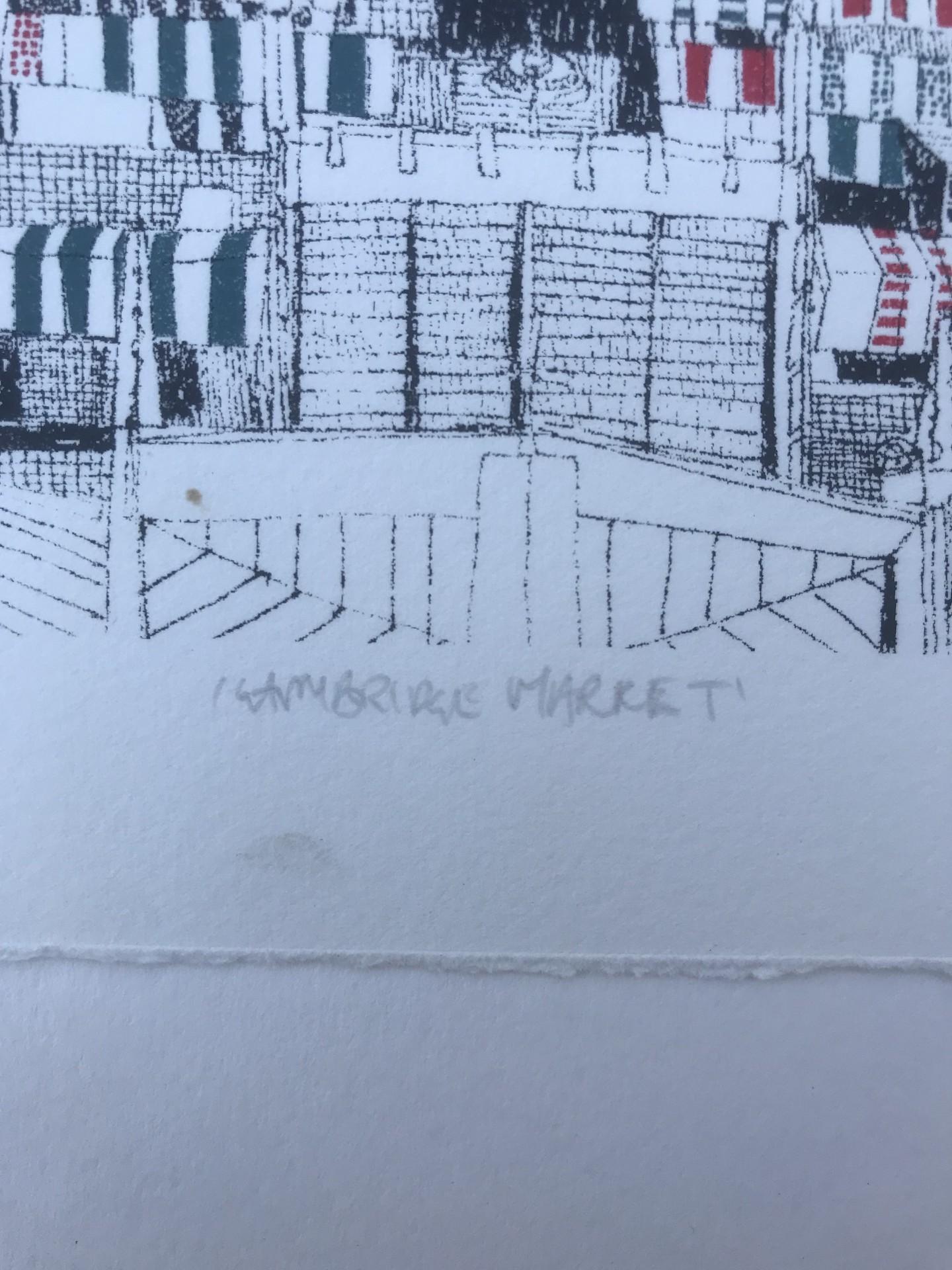 Clare Halifax, Mercado de Cambridge, Edición limitada, Arte asequible en venta 2