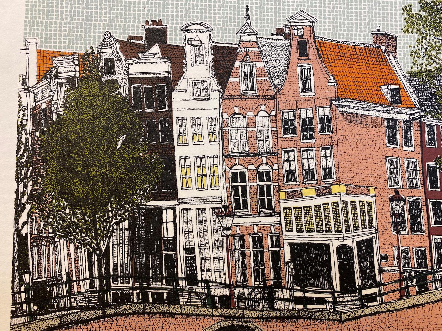 Clare Halifax, Anillo del Canal, Amsterdam, Impresión de edición limitada, Arte asequible en venta 2