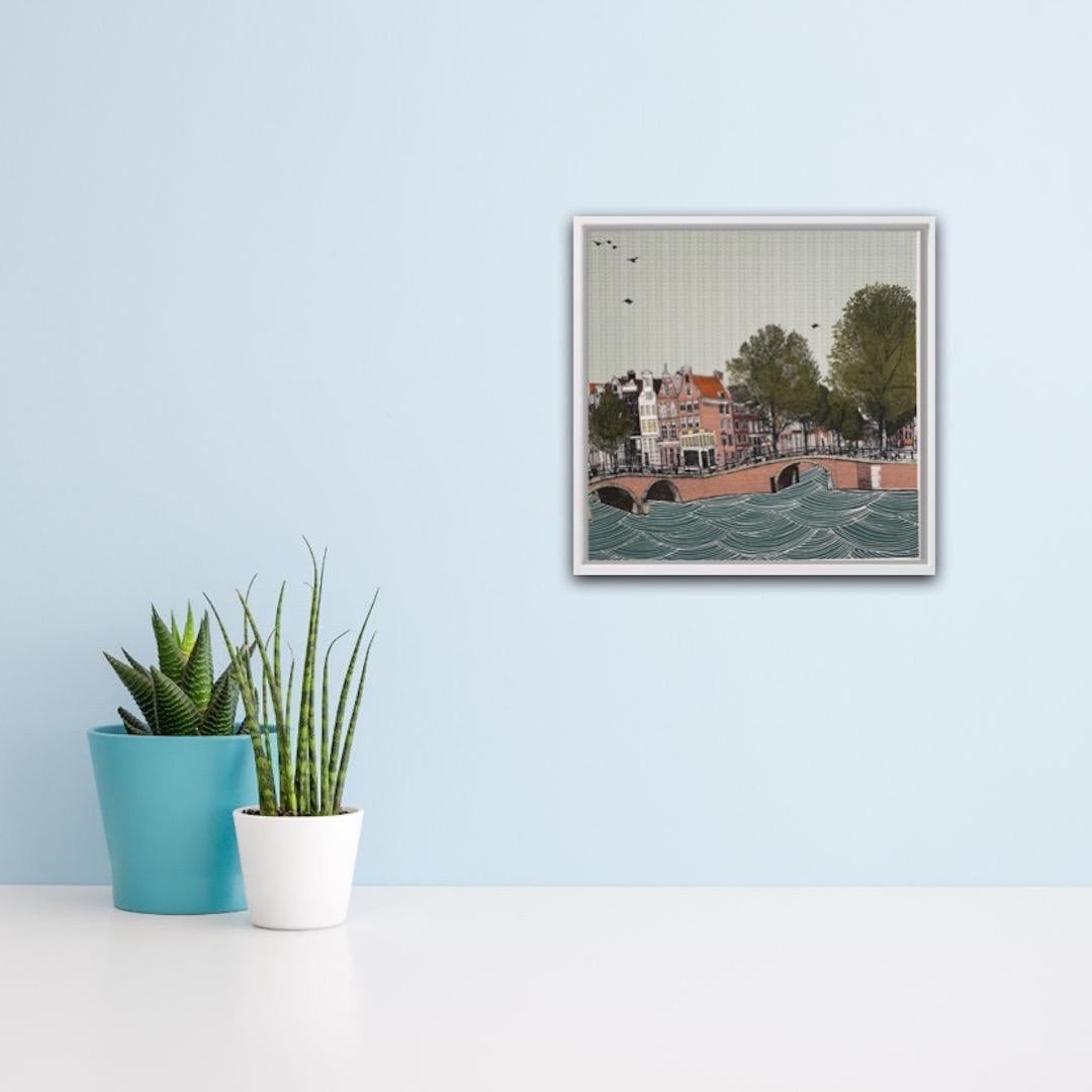 Clare Halifax, Canal Ring, Amsterdam, Limited Edition Print, Affordable Art For Sale 2