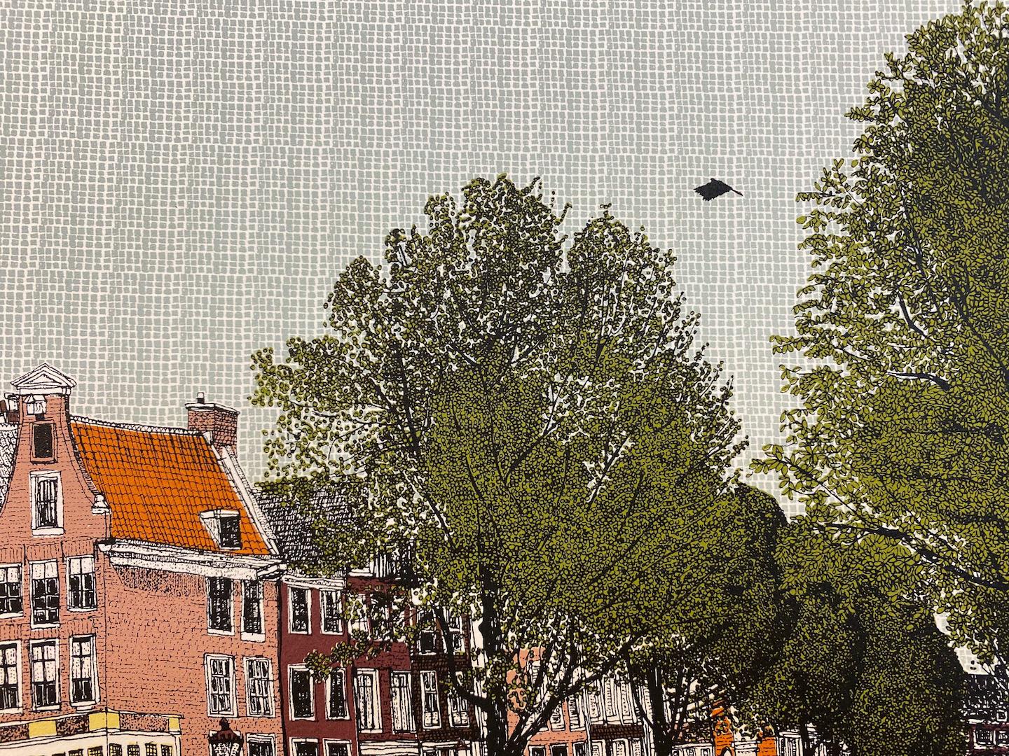 Clare Halifax, Bague Canal Ring, Amsterdam, Impression en édition limitée, Art abordable