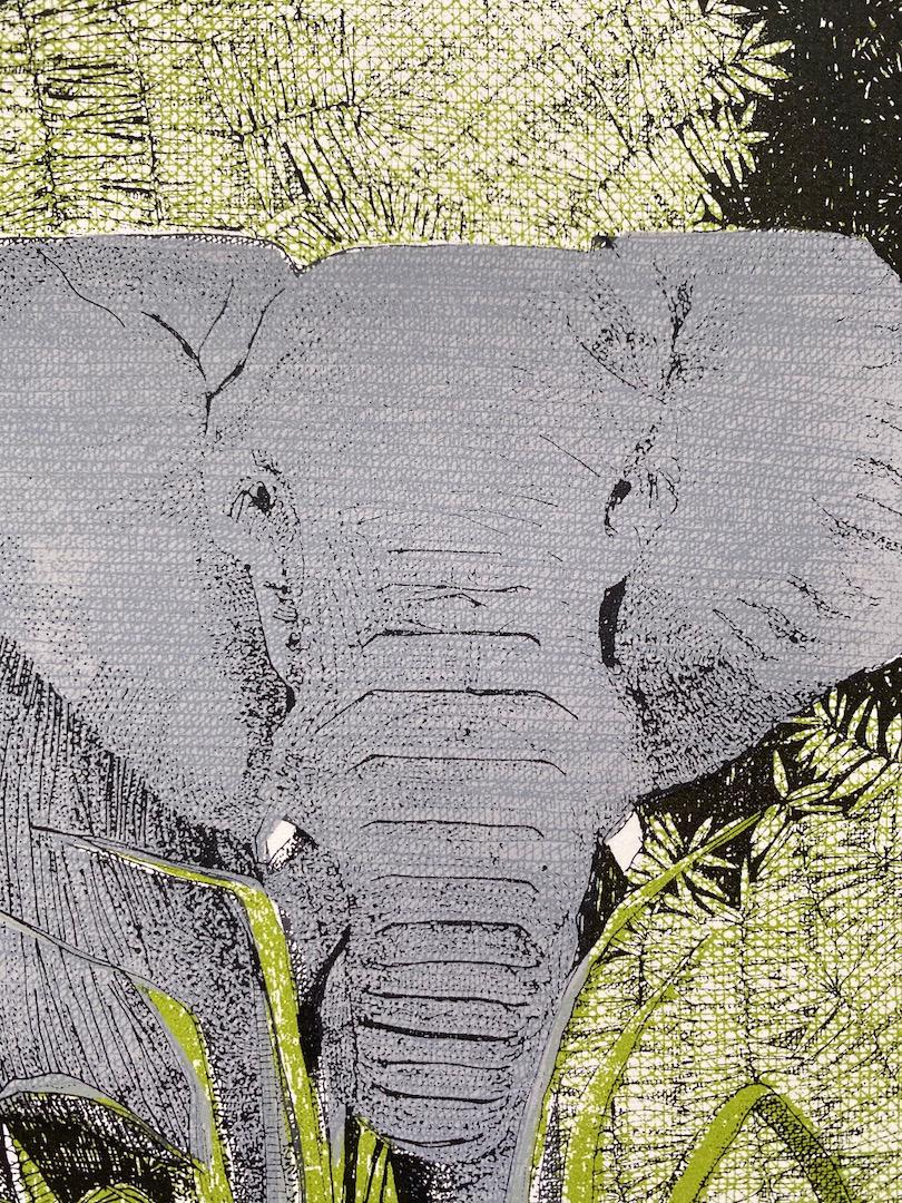 Clare Halifax, E is for Elephant (small), Limited Edition Print, Affordable Art 4