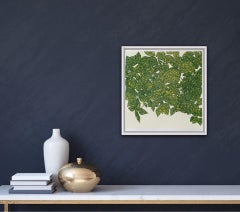 Clare Halifax, Hello Yellow (Green), Bright Art, Limited Edition Print, Happy