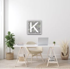 Clare Halifax, K is for Koala, Limited Edition Print, Animal Print, Monogram Art