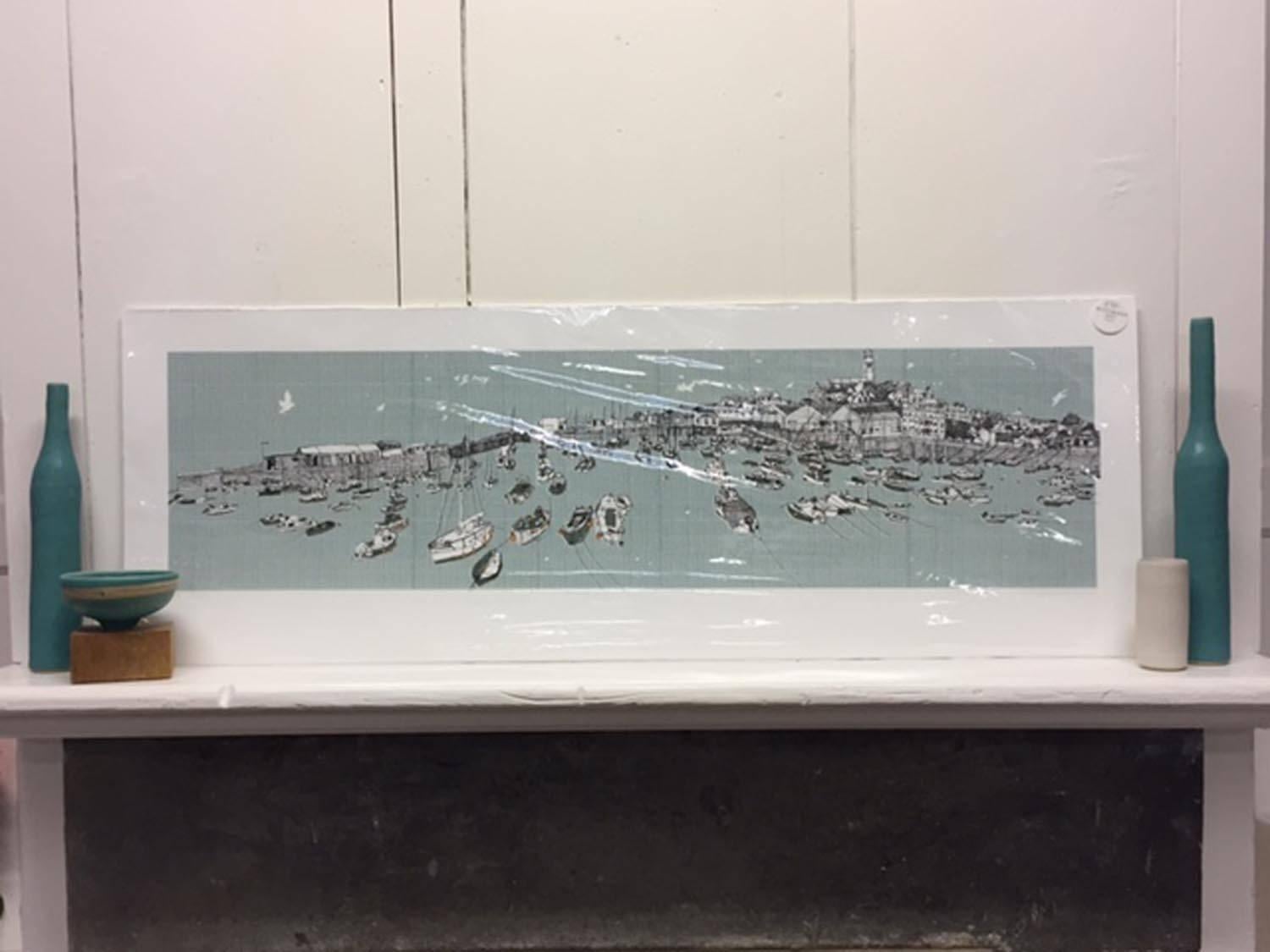 Clare Halifax, Penzance Harbour, Cornwall Art, Limited Edition Contemporary Art For Sale 2