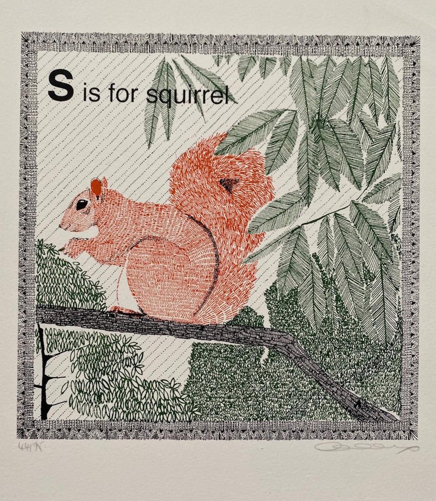 Clare Halifax Clare Halifax S Is For Squirrel Limited Colour Silkscreen Print Art Online For Sale At 1stdibs If you want to learn how to draw a cute little squirrel, in a cartoon style or a more realistic style, follow this tutorial. clare halifax s is for squirrel limited colour silkscreen print art online