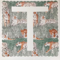 Clare Halifax, T is for Tiger, Limited Edition Alphabet Print,  Animal Art