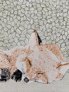 Clare Halifax, V is for Vixen, Limited Edition Screen Print, Affordable Art