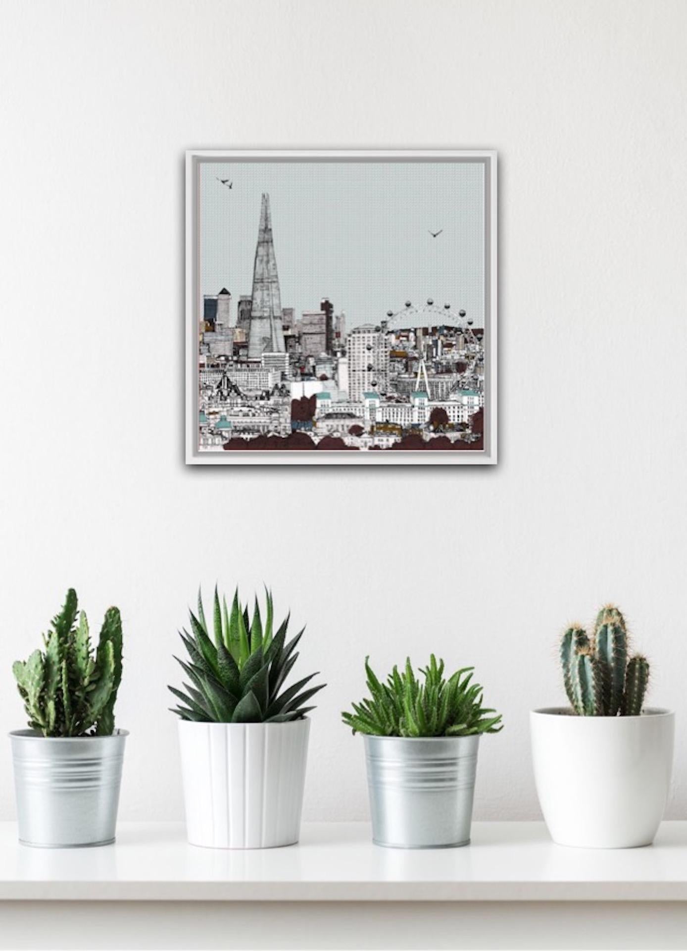 Eyes Up Front, Clare Halifax, Illustration Art, Cityscape Print, London Art For Sale 2