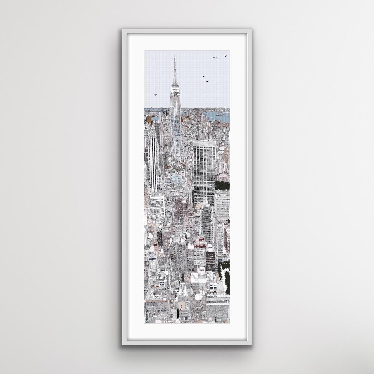 This print depicts the famous view from Manhattan’s Rockefeller Centre, including the Empire State Building nestled amongst the New York skyline.
Clare Halifax, is available online and in our gallery with Wychwood Art. Clare Halifax is offering
