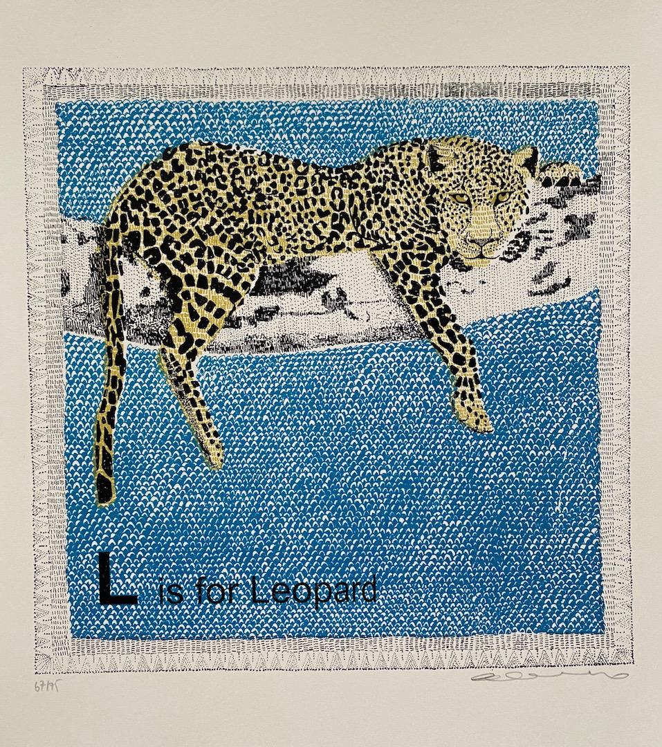 Clare Halifax Print - L is for Leopard (small)