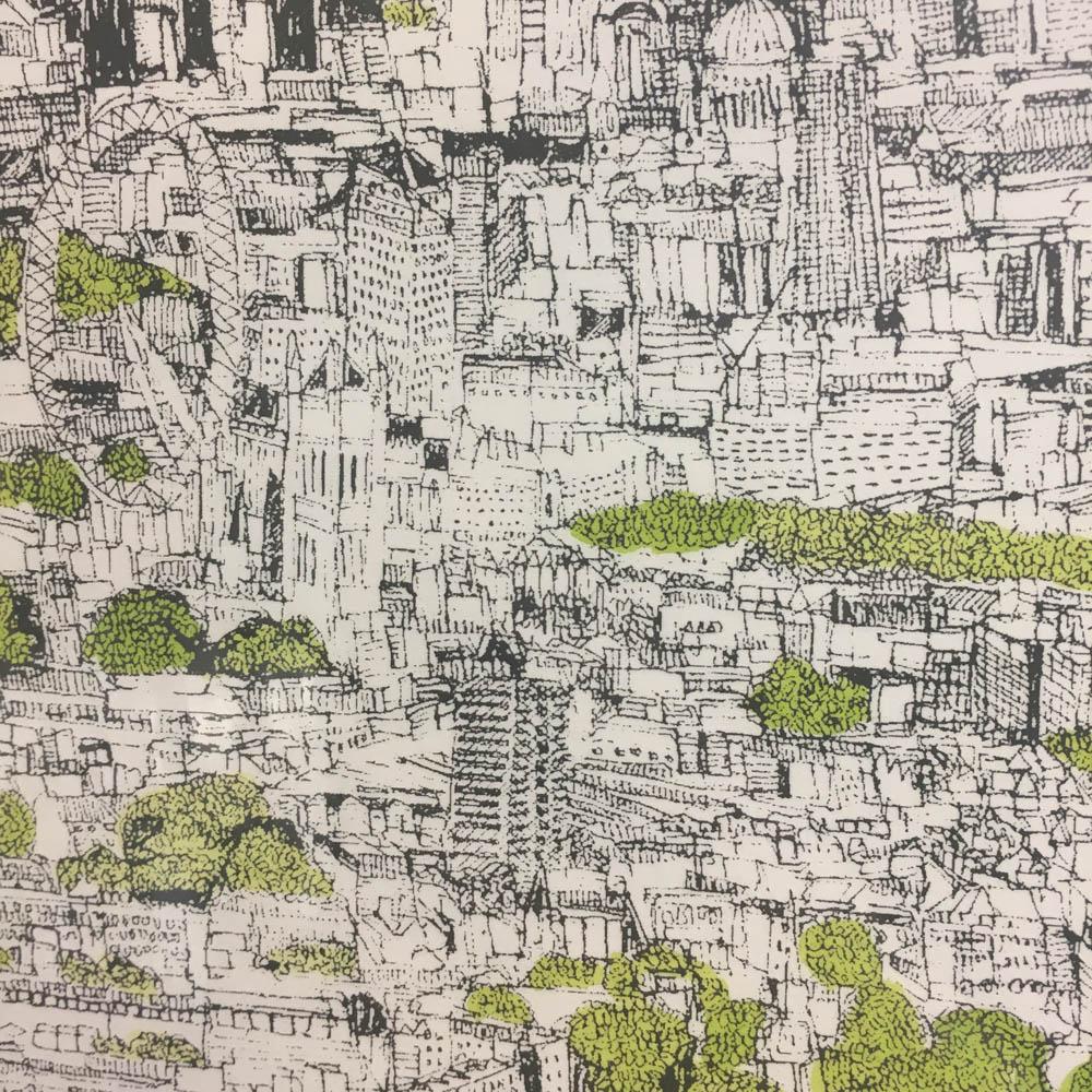 London! - Gray Landscape Print by Clare Halifax