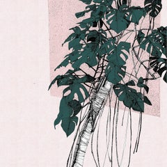 Salmon and Swiss Cheese and A Piece of Swiss Cheese diptych