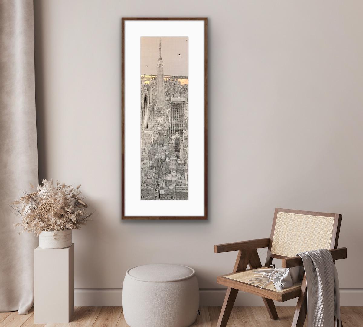 Shimmer and Shine New York City Skyline, Large Statement Art, Cityscape Print For Sale 7
