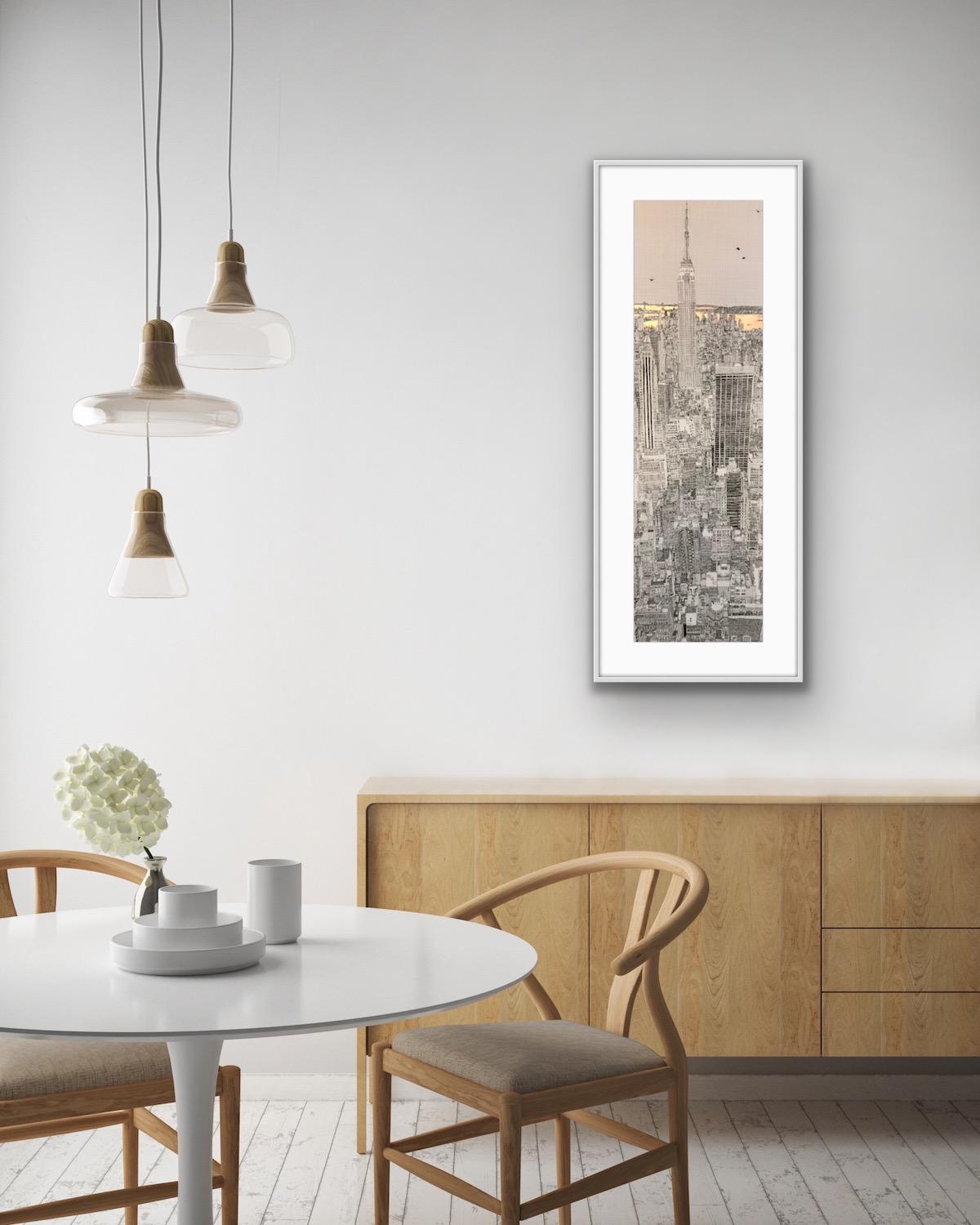 Shimmer and Shine New York City Skyline, Large Statement Art, Cityscape Print For Sale 6