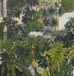 Used Tropical Overlook, Barbican By Clare Halifax, Limited edition Botanical Print