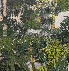 Vista tropicale, Barbican, Stampa botanica in edizione limitata, Paesaggio, Nature