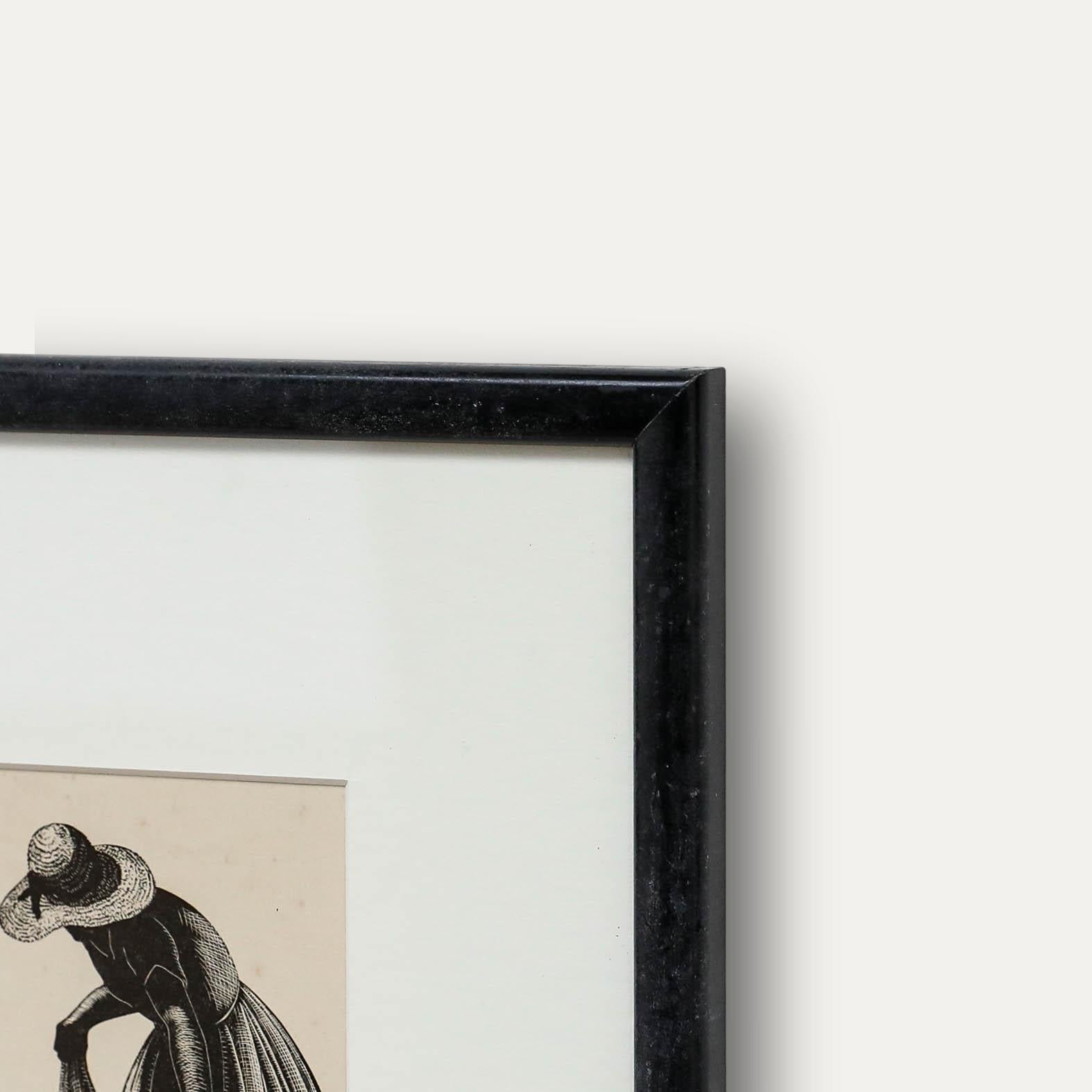 Clare Leighton (1898-1989) - 1935 Gravure sur bois, cueillette de fraises en vente 4