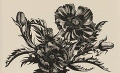Clare Leighton (1898-1989) - Mid 20th Century Woodcut, Poppies