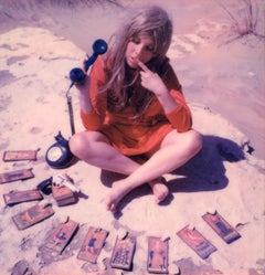 Used 24 hr Psychic Desert Hotline - Contemporary, Polaroid, Photograph, Figurative