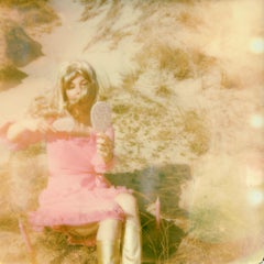 A Pink Afternoon - Contemporary, Polaroid, Woman, 21st Century, Psychiatry