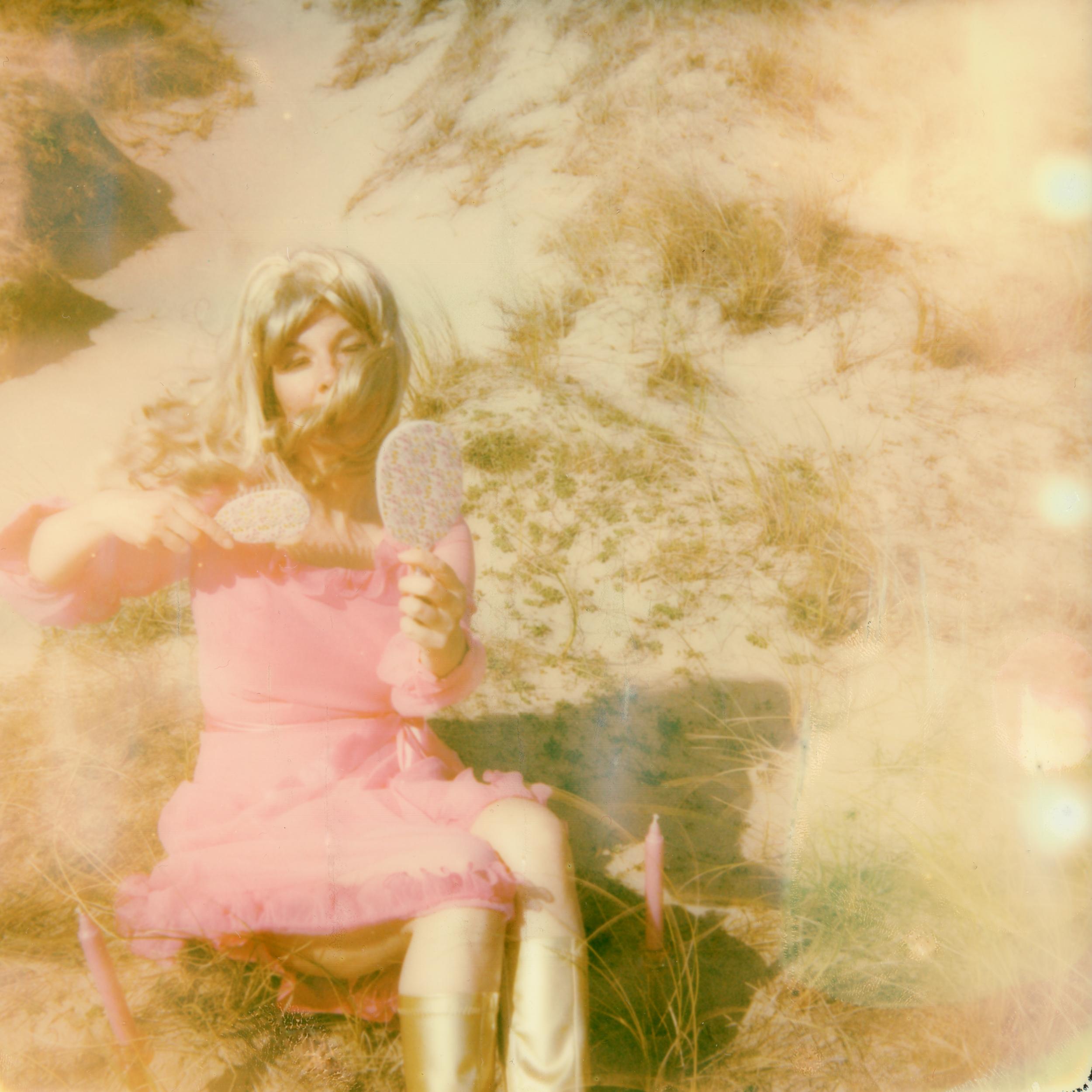 Clare Marie Bailey Color Photograph - A Pink Afternoon - Contemporary, Polaroid, Woman, 21st Century, Psychiatry