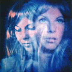 Blue Light - Contemporary, Polaroid, Woman, 21st Century