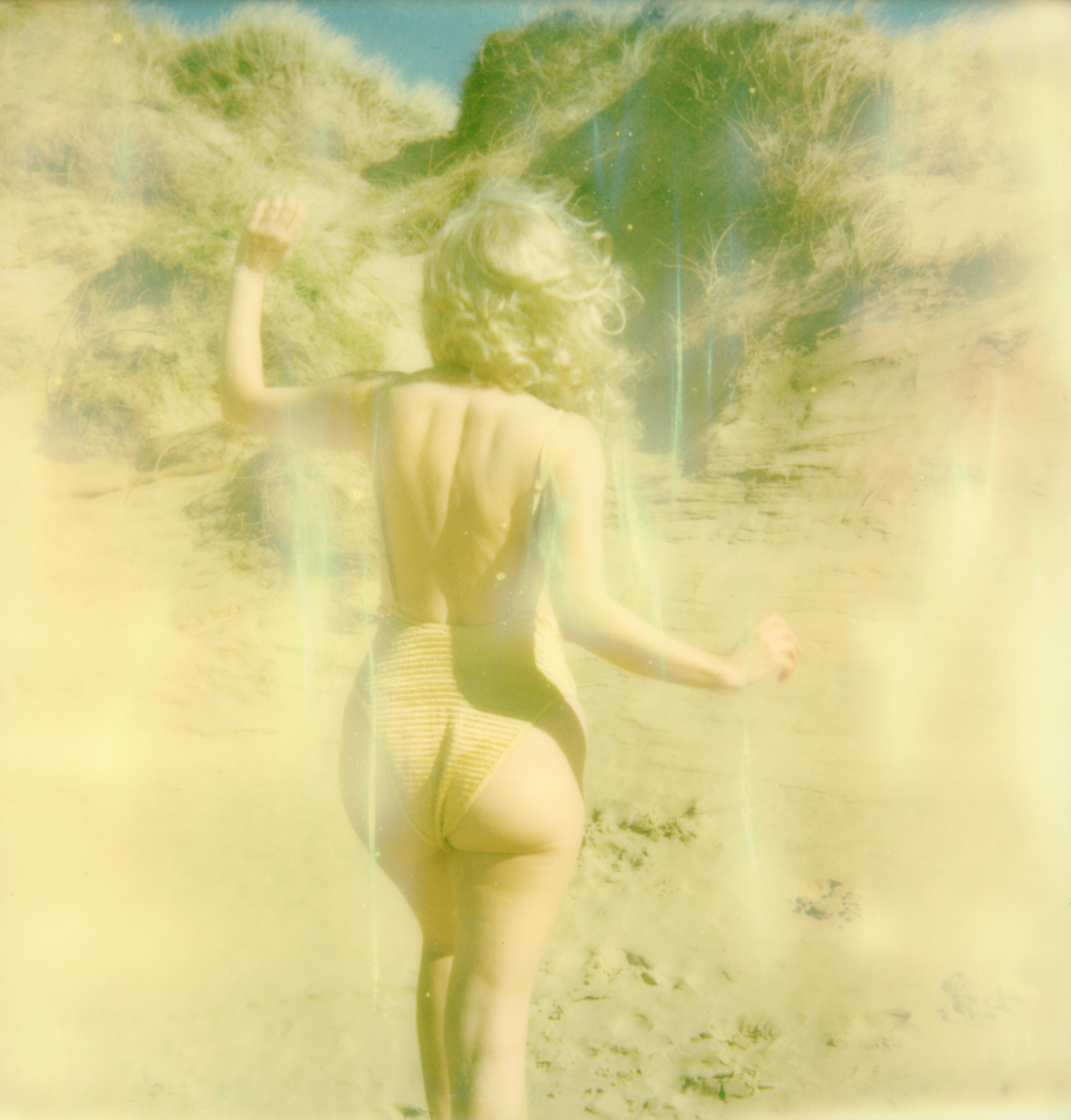 Clare Marie Bailey Color Photograph - Golden - Contemporary, Polaroid, Nude, Figurative, Woman, 21st Century