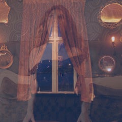 Visions at the Mirrored Palace - Contemporary, Polaroid, Woman, Psychiatry