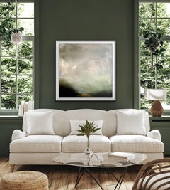 Shadow Land, Clare Millen, Abstract Landscape Art, Dark Colour Palette, Gestural