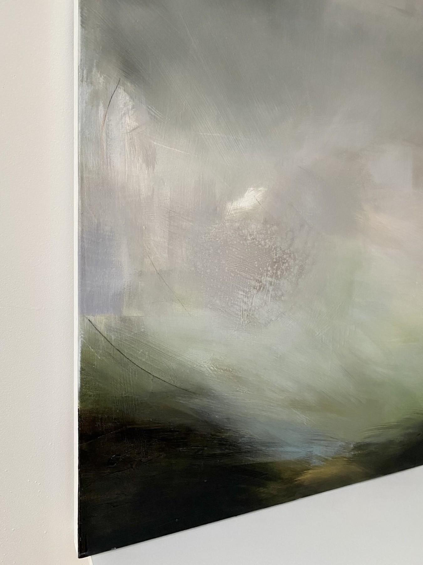 Tierra de Sombras, Clare Millen, Arte Paisajístico Abstracto, Paleta de Colores Oscuros, Gestual en venta 2