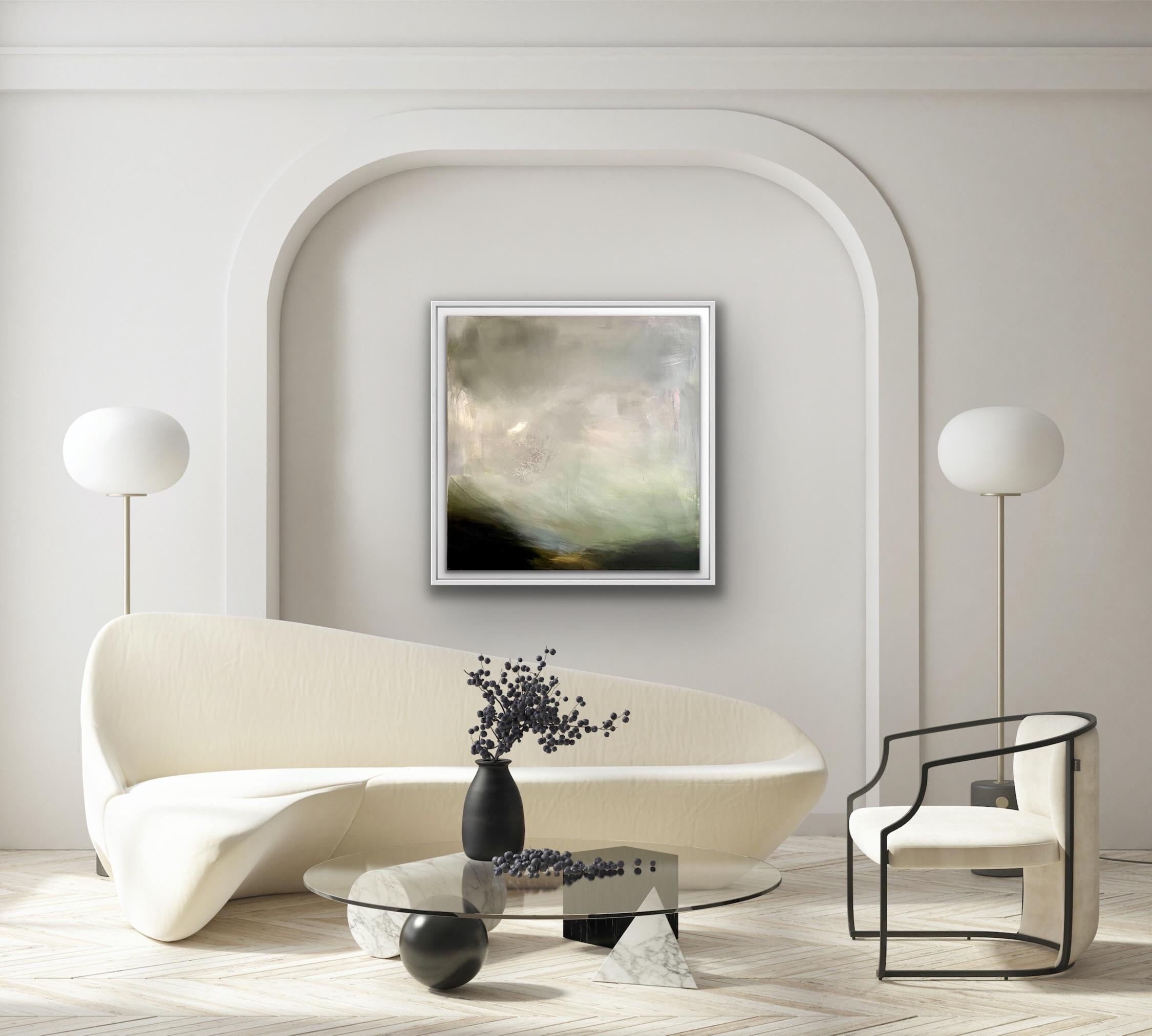 Tierra de Sombras, Clare Millen, Arte Paisajístico Abstracto, Paleta de Colores Oscuros, Gestual en venta 4