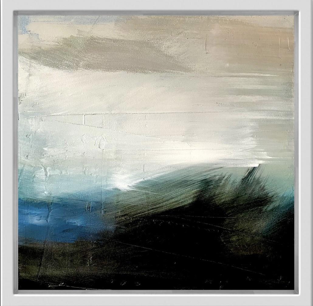 Clare Millen Abstract Painting - Black Edge