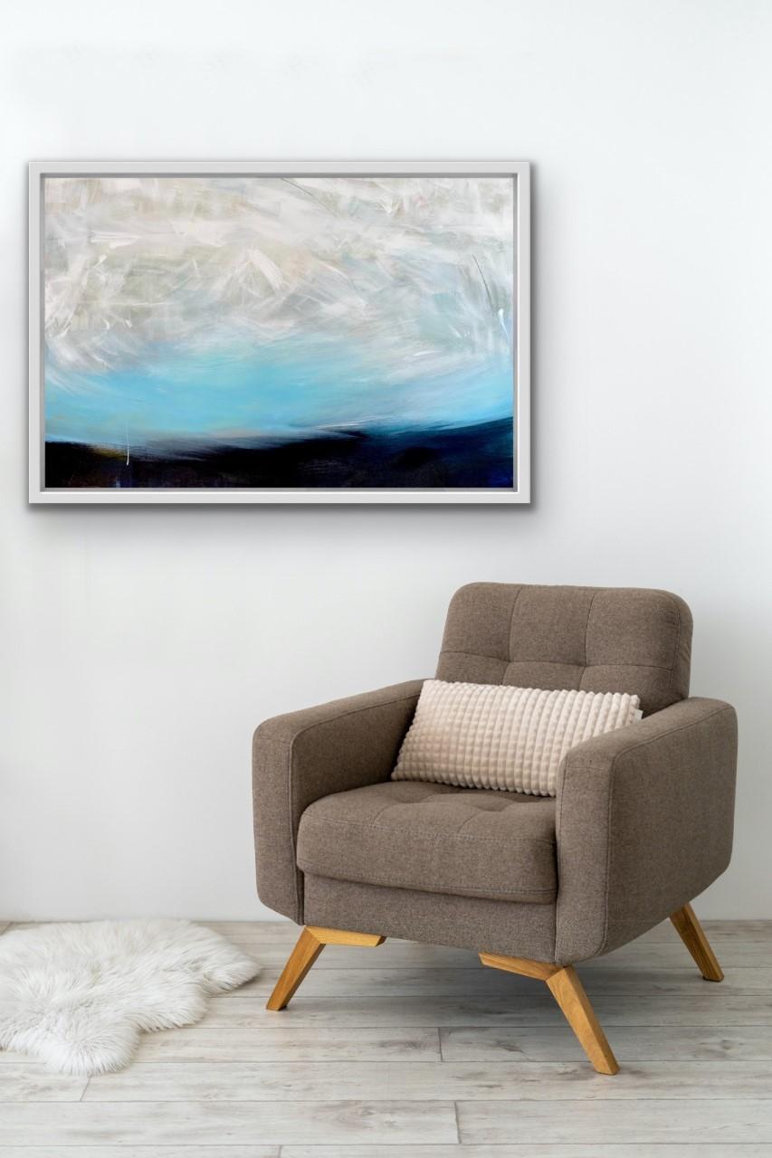 Calima III - Abstract Impressionist Painting by Clare Millen