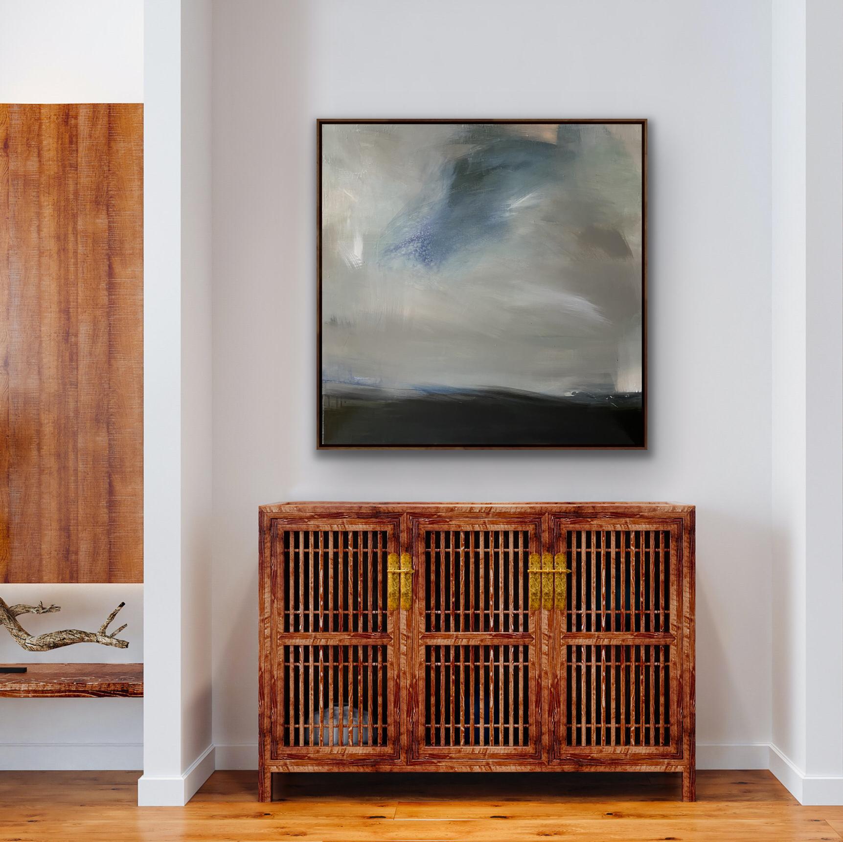 Sky Rise, Claire Millen, Pintura original, Arte abstracto, Pintura de paisaje en venta 4