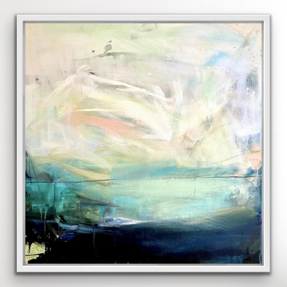 Time and Tide II, Original abstract painting, seascape and coastal painting - Abstract Painting by Clare Millen