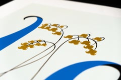 "Lily of the Valley 2" di Clare Rojas (Astratto, Floreale, Fiore, Dorato)