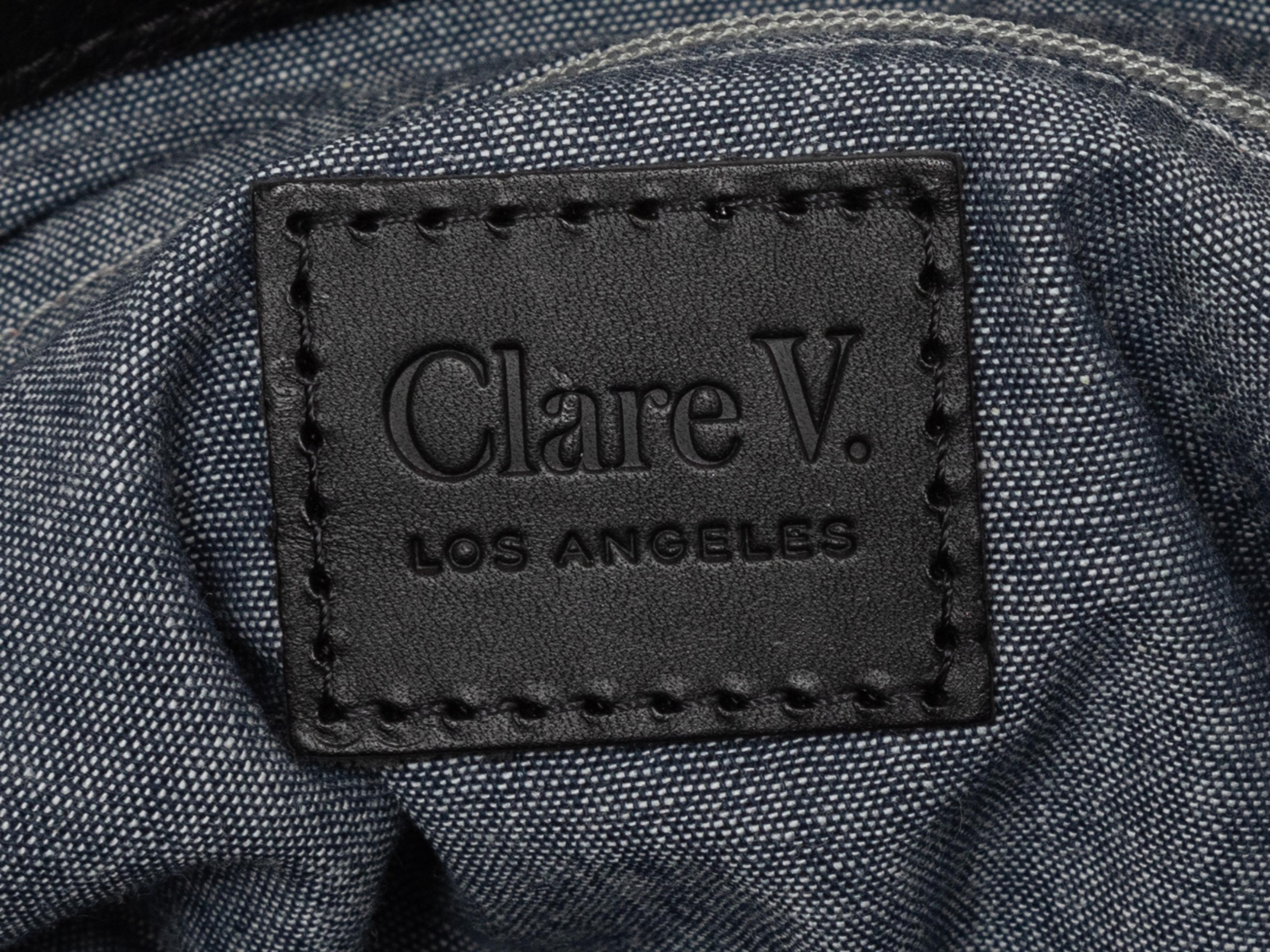 Clare V. Black Leather Hobo Bag 1