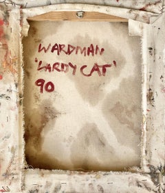 Lardy Cat. Contemporary Abstract Oil Painting